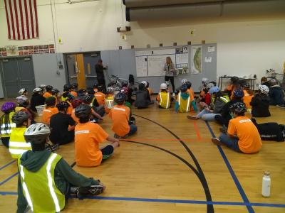 Wood Middle School Bicycle Lesson