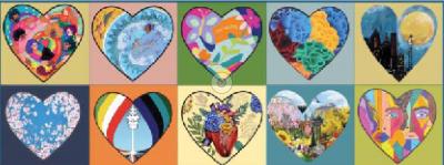 Image of heART scultures seen around Wilsonville