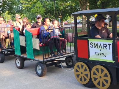 Train rides at Town Center park during Party in the Park event