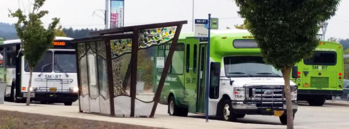 SMART bus at station