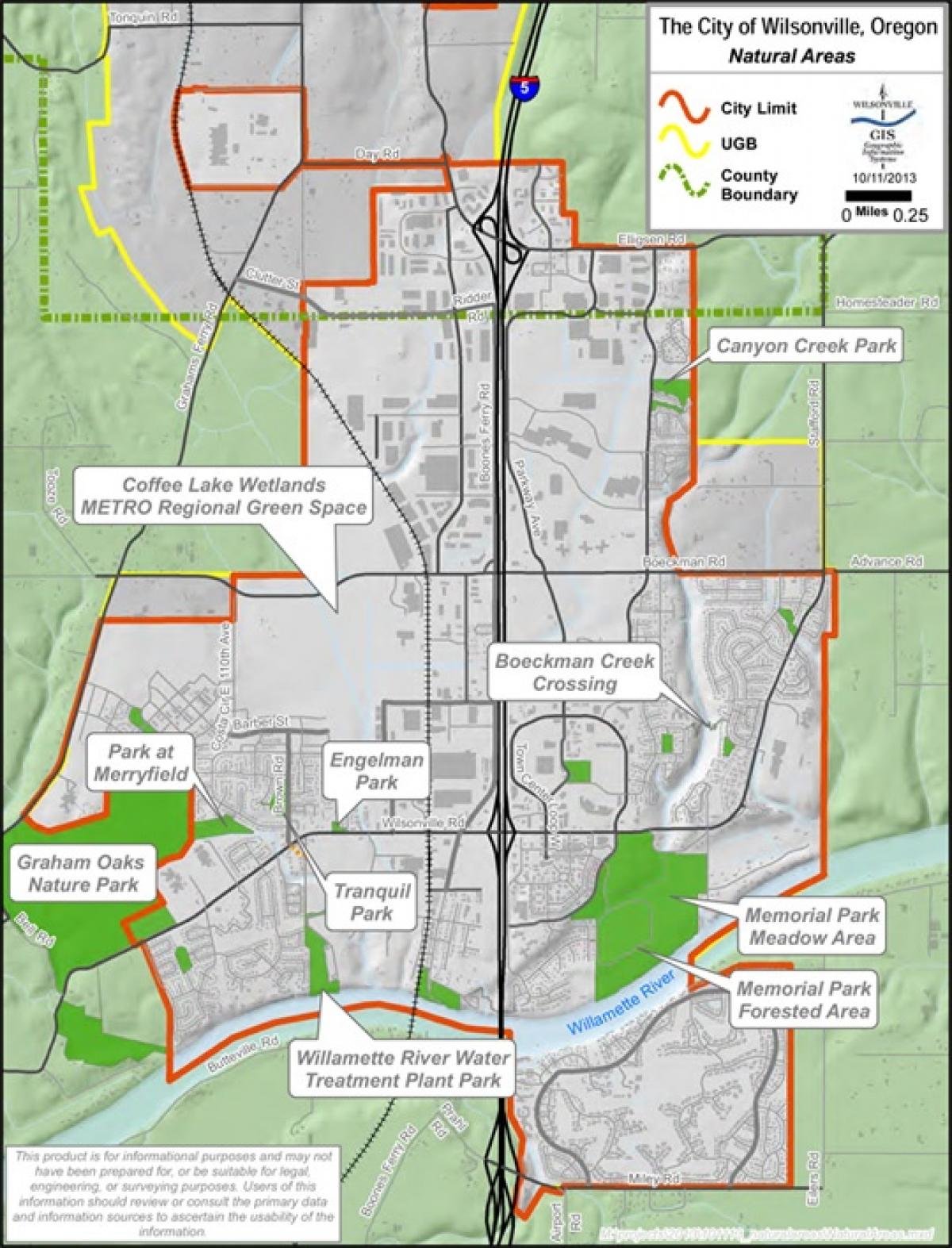 Natural Areas Map