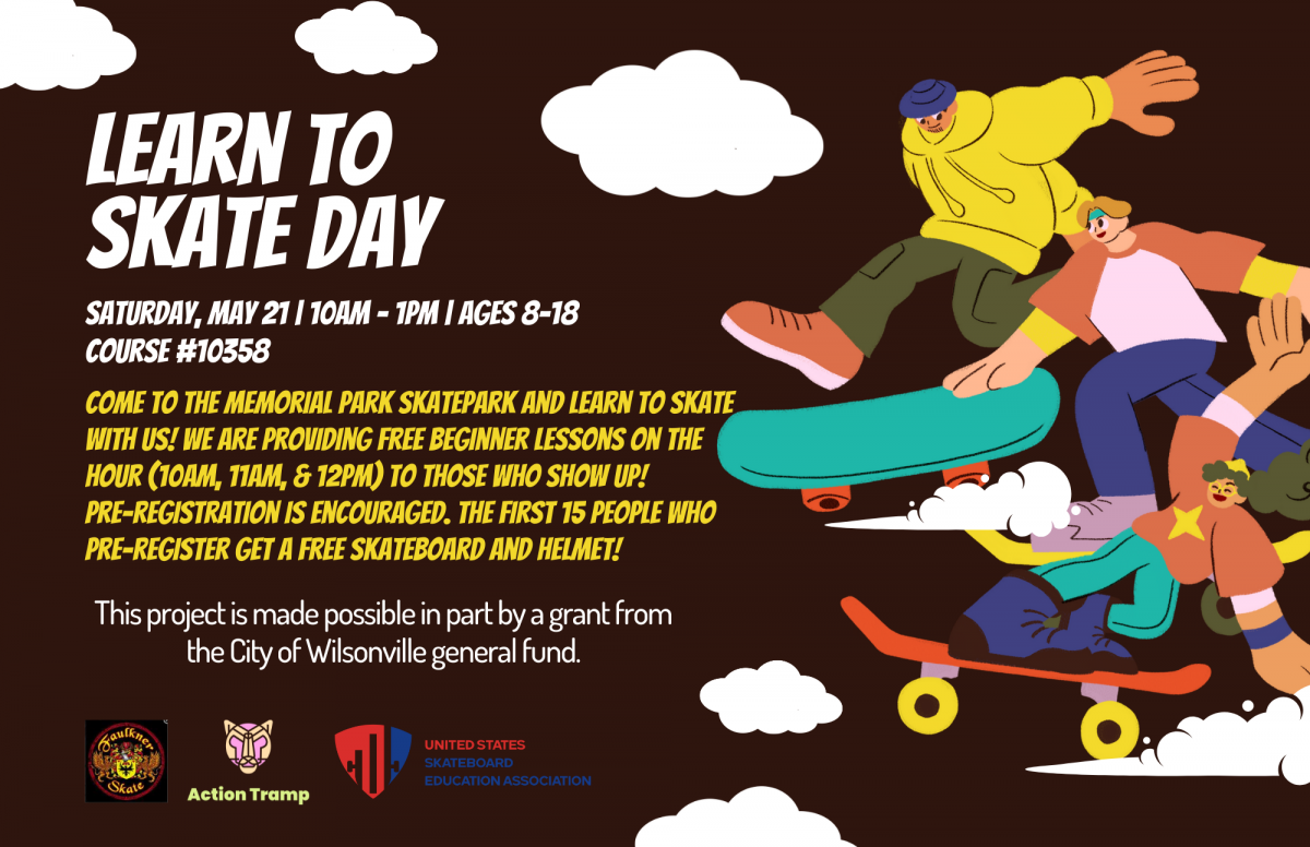 Learn to skate day flyer