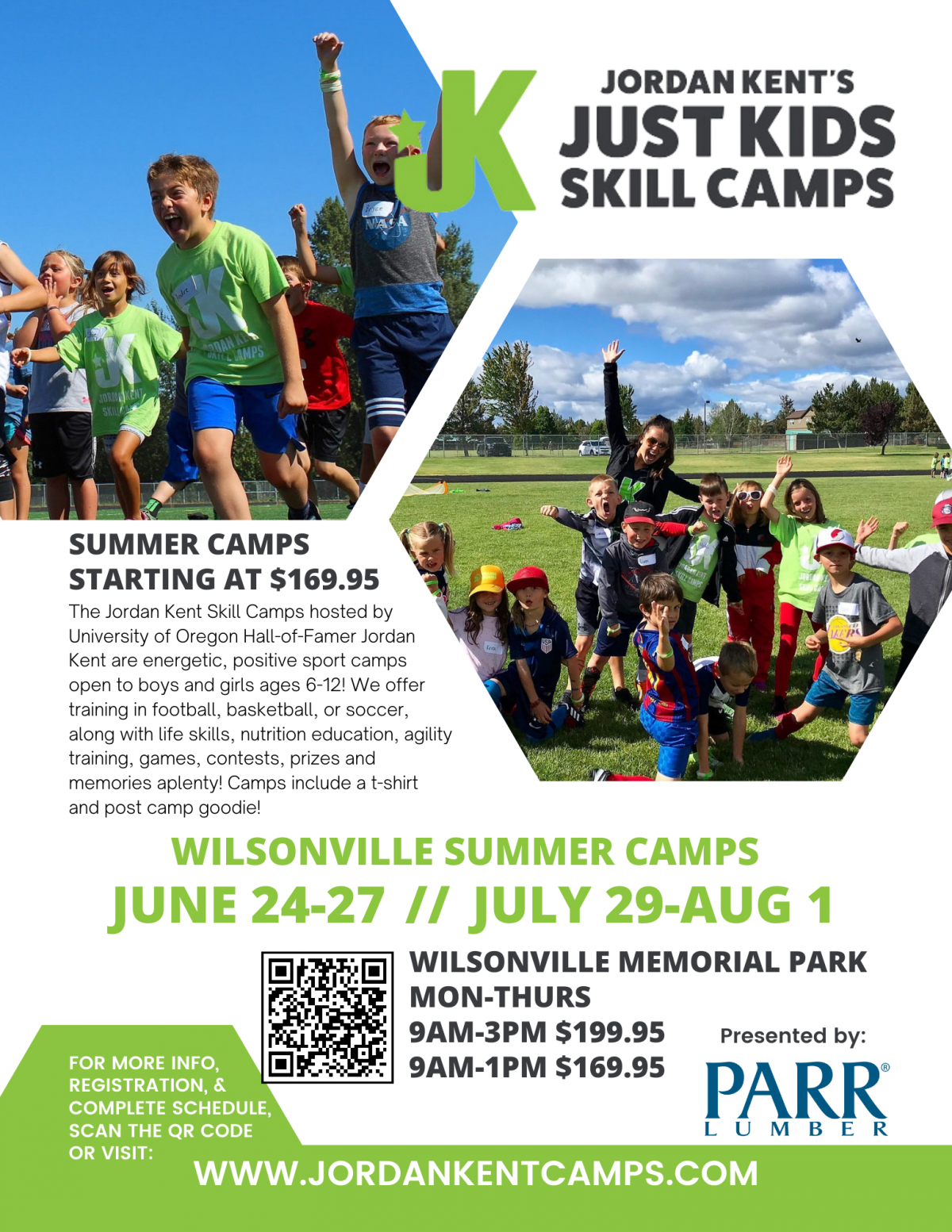 Jordan Kent's Just Kids Skill Camps