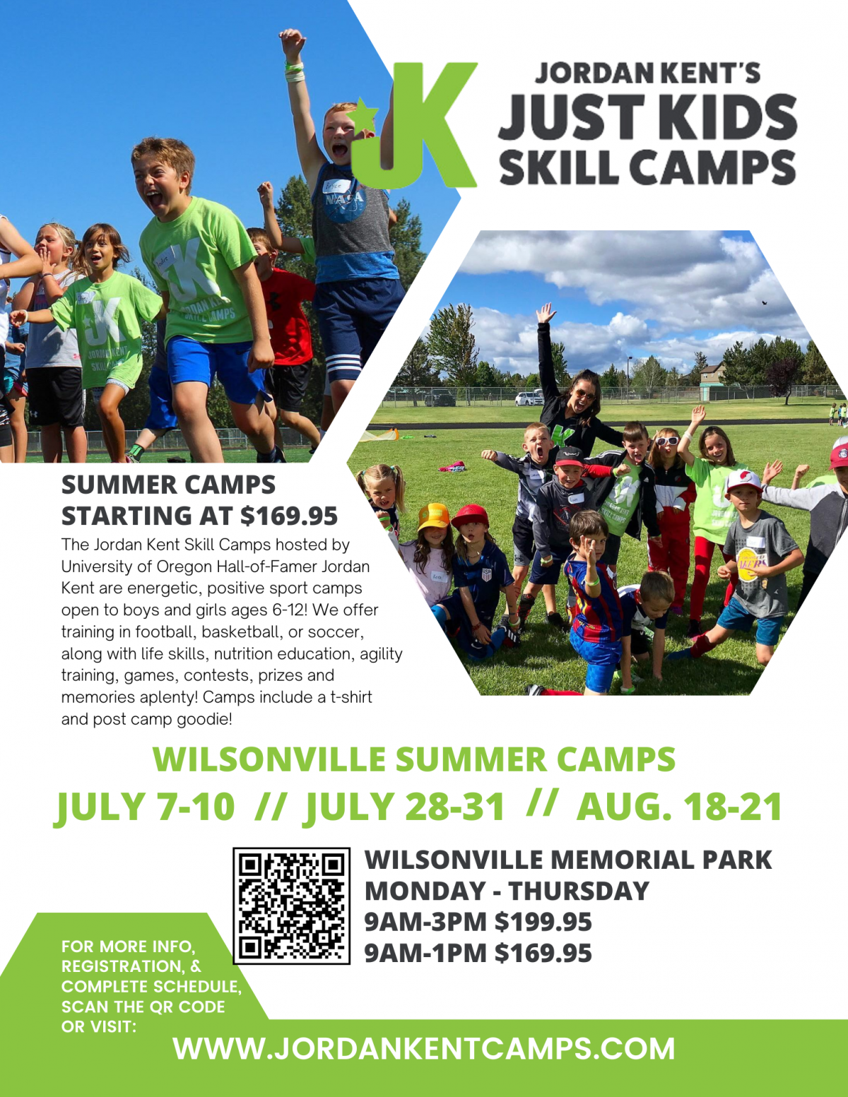 Jordan Kent's Just Kids Skill Camps