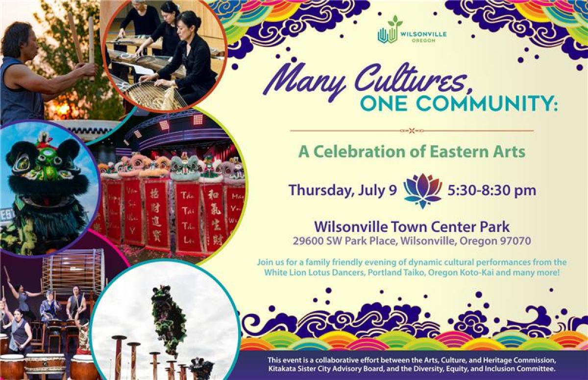 Many Cultures, One Community: A Celebration of Easter Arts will feature live performances that highlight easter cultures