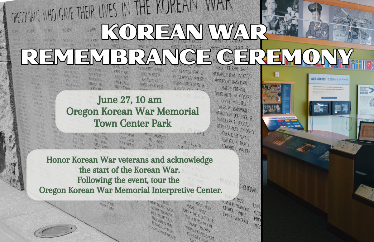 2026 korean war remembrance - town center park 10am june 27