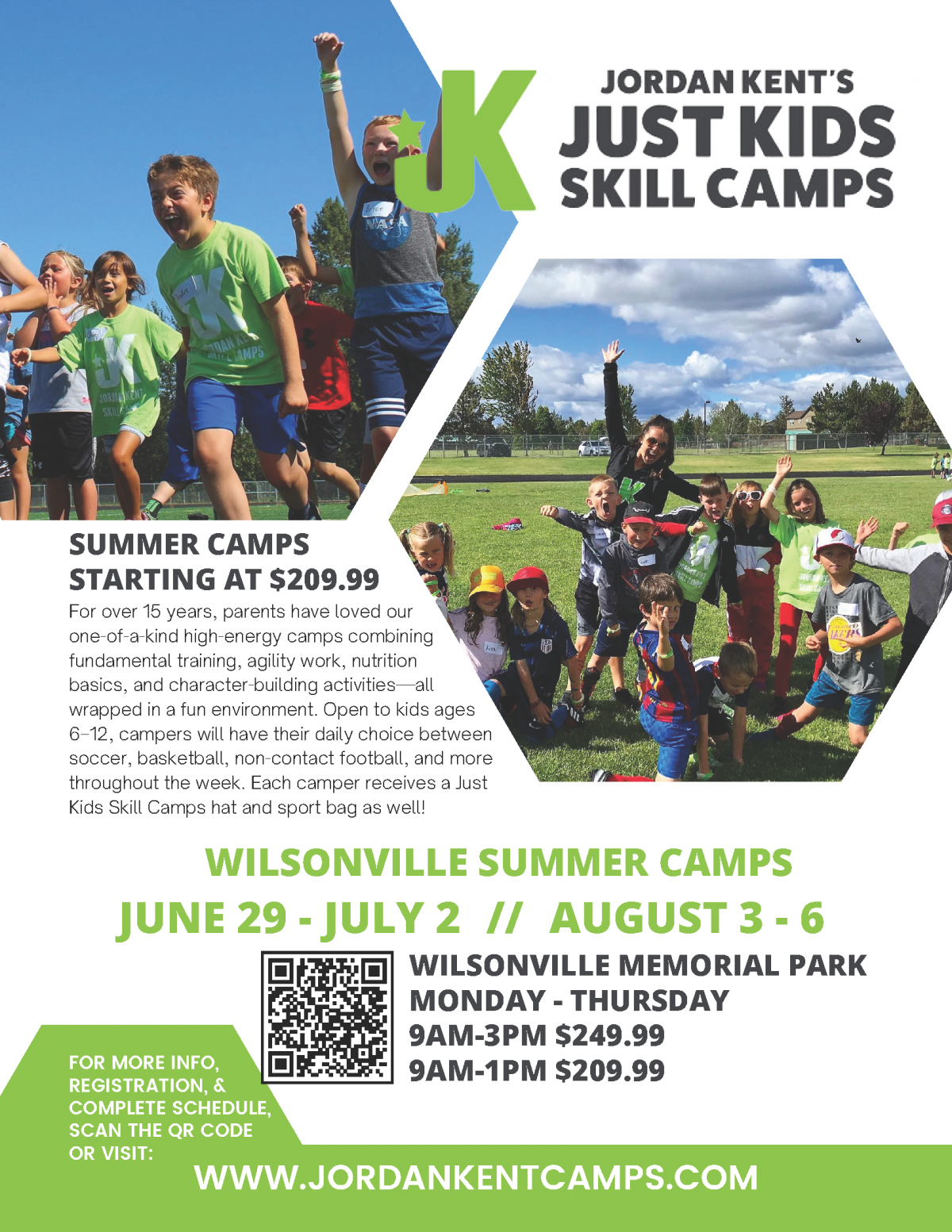 jordan kent 2026 summer camps