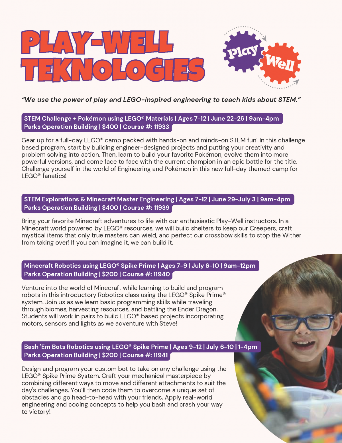 2026 play-well teknologies summer camps