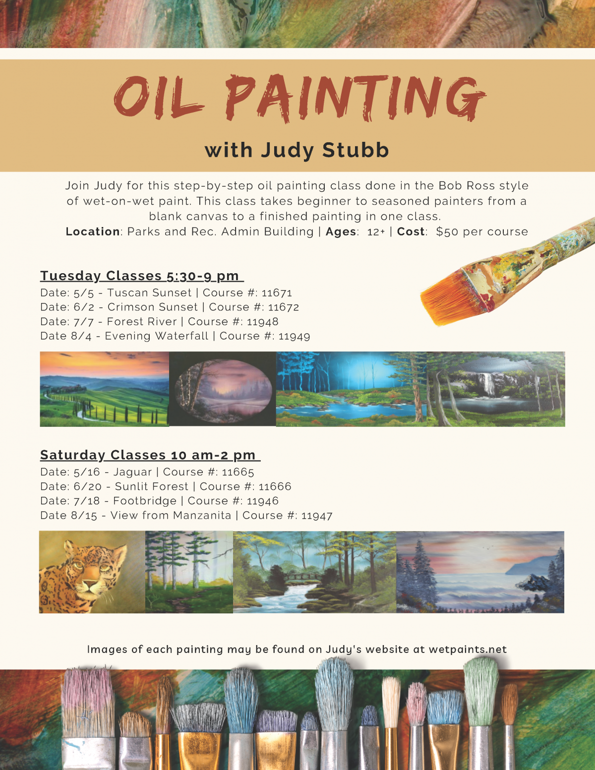 2026  oil painting classes
