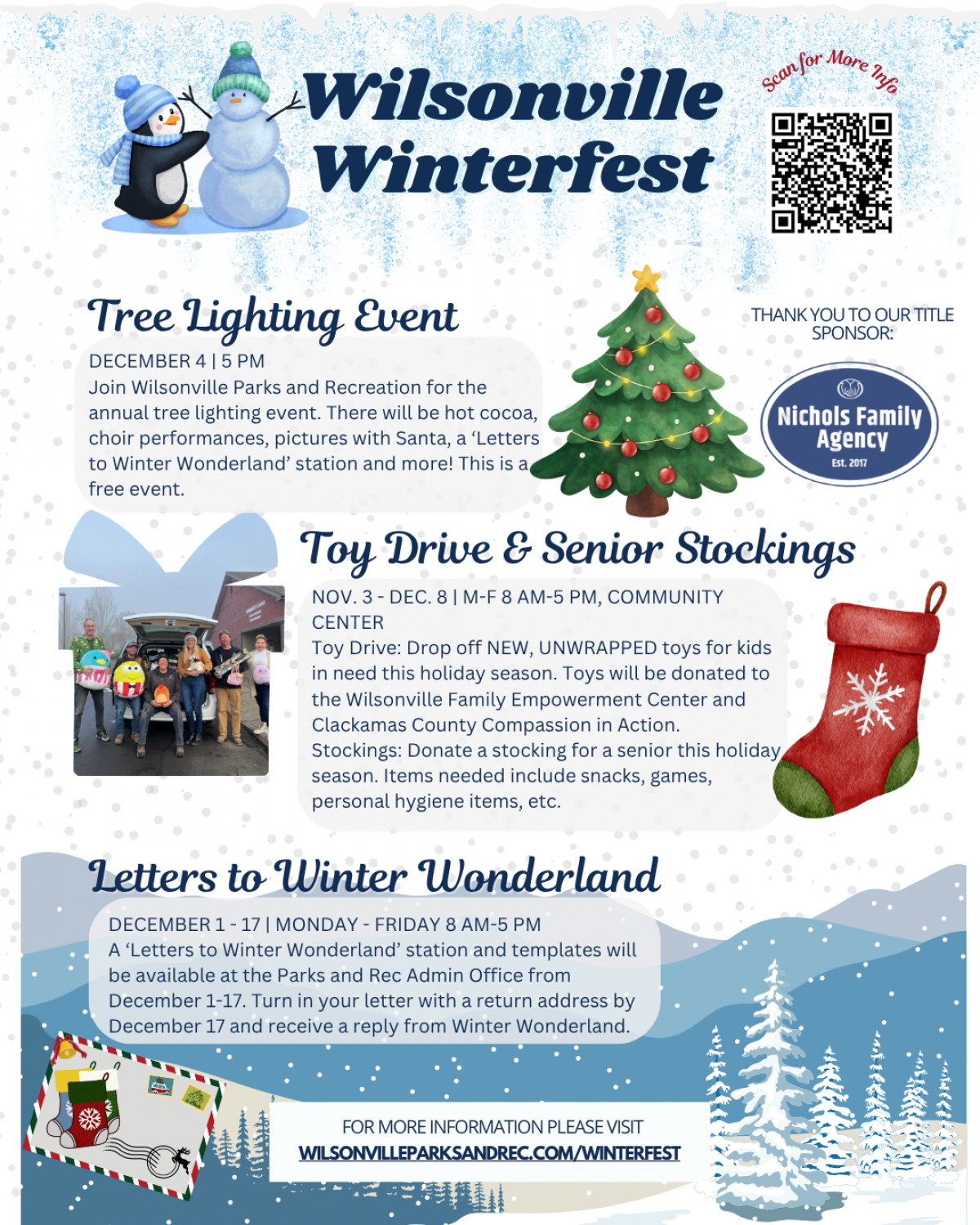 2025 Tree Lighting Information - December 4 5 PM @ Town Center Park