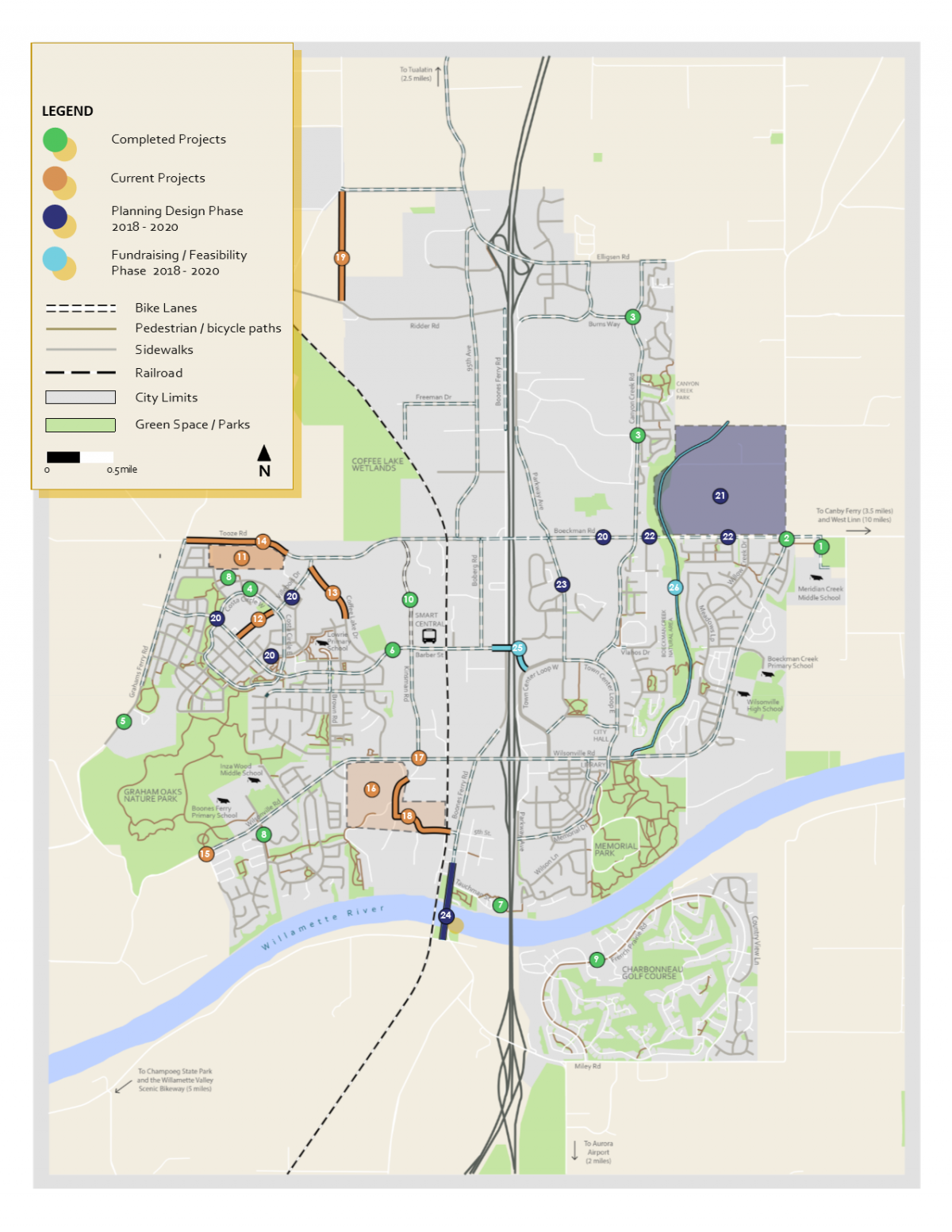Bike Ped Project Location Map