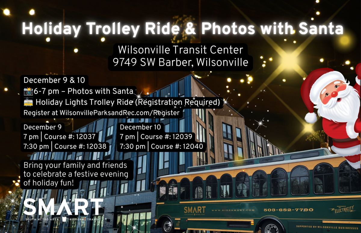 Santa image on SMART Trolley advertisement
