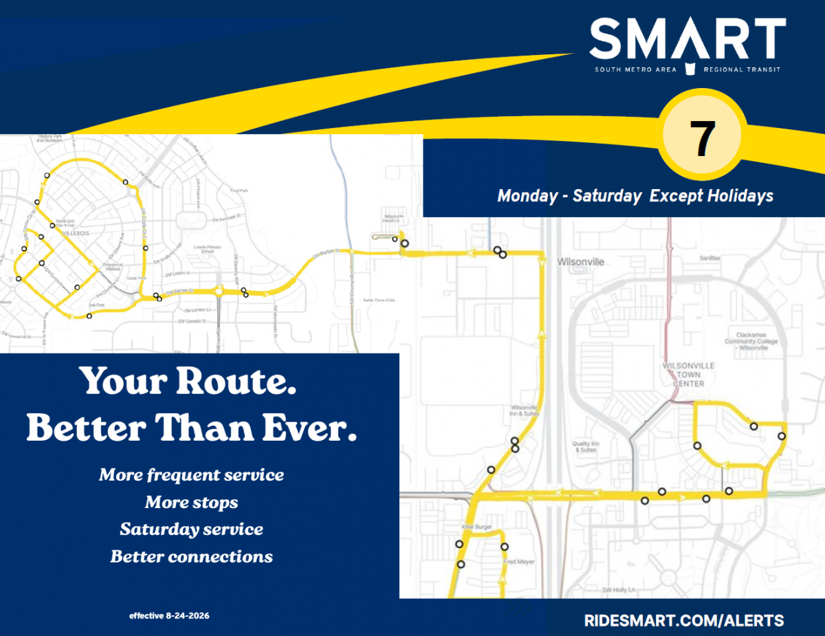 New Route 7, pattern effective 8-24-2026