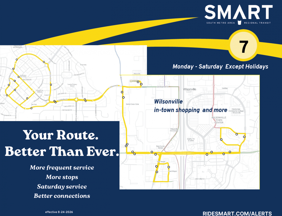 Route 7 pattern with arrows