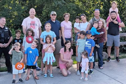 Neighbors gathered for group photo at 2025 NNO event