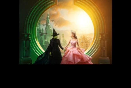 photo still of Elphaba and Glinda from Wicked
