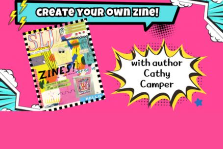 Create Your Own Zine text with image of zine
