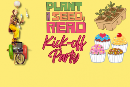 2026 SRP Kick-off Event with Rhys Thomas, free seedling plants, and cupcakes