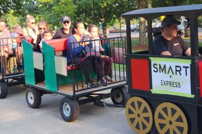 Train rides at Town Center park during Party in the Park event