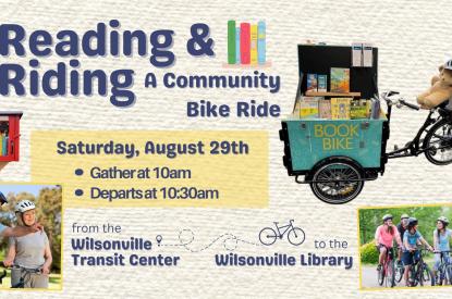 Reading and Riding community bike ride august 29th 10am