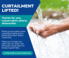 graphic noting the end of the curtailment notice