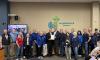 Rotarians with City Council in Council Chambers
