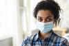 woman wearing face mask