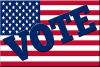 American flag "VOTE"